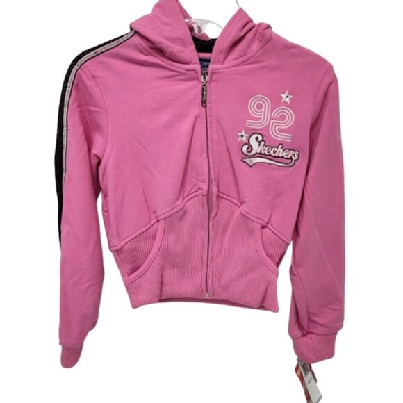 Skechers Kids Y2K Girls Lightweight Jacket Size 7 Small Pink NWT - Picture 5 of 11